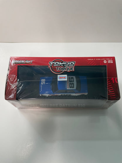 Greenlight 1/43 Torque 1972 BRE Datsun 510 n85 Blue & White