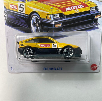 Hot Wheels 1/64 J-Imports 1985 Honda CR-X Motul 5 Yellow
