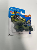 Hot Wheels 1/64 UNSC Warthog Green Short Card - Damaged Card