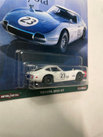 Hot Wheels 1/64 Car Culture Toyota 2000 GT White & Blue