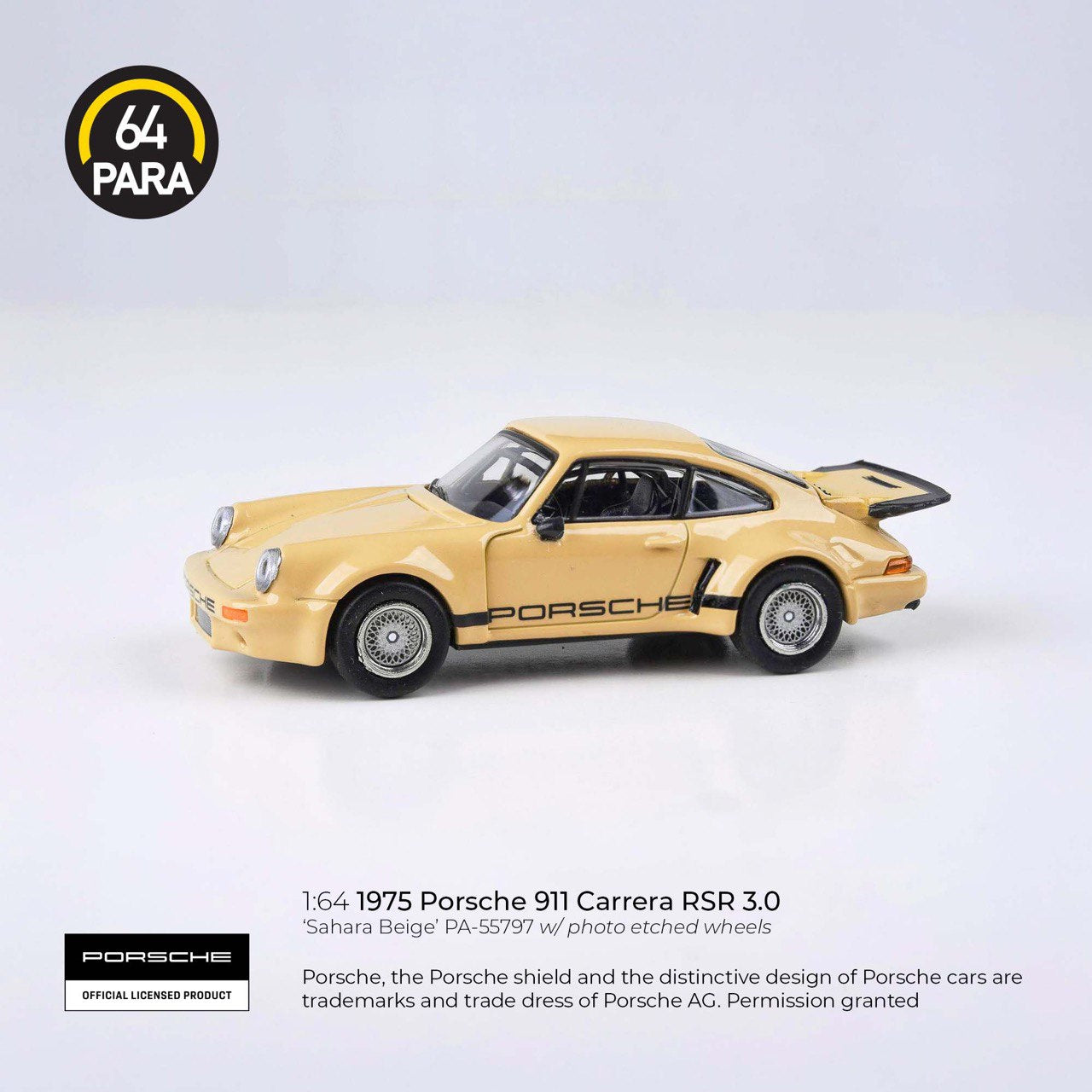 Para64 1/64 Porsche 911 Carrera RSR 3.0 Sahara Beige - PA-55797
