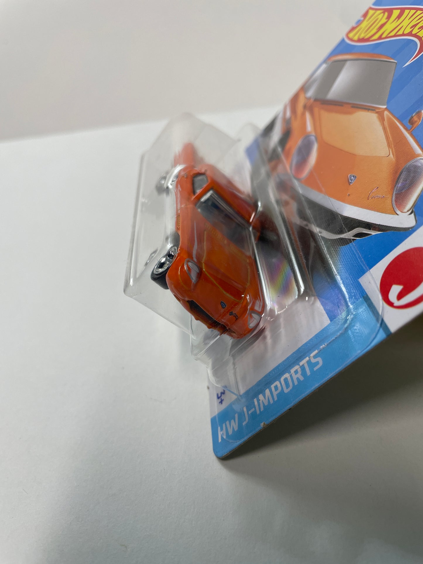 Hot Wheels 1/64 1968 Mazda Cosmo Sport Short Card Orange - Damaged Box