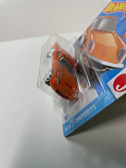 Hot Wheels 1/64 1968 Mazda Cosmo Sport Short Card Orange - Damaged Box