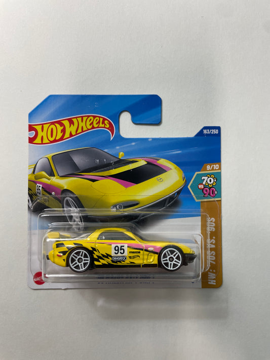 Hot Wheels 1/64 ‘95 Mazda RX-7 Drift Short Card Yellow