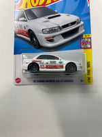 *Japan Card* Hot Wheels 1/64 '98 Subaru Impreza 22B-STI Version White - Damaged Card