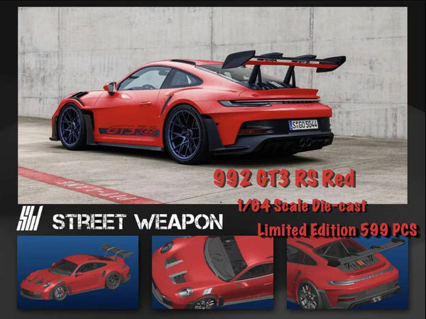 Street Warrior 1/64 Porsche 992 GT3 RS Red