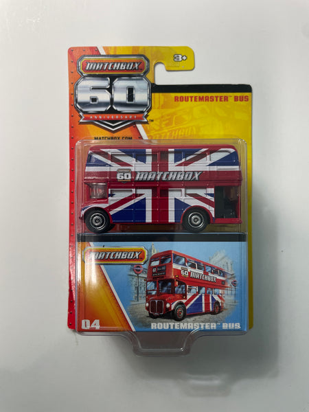 Matchbox 1/64 60th Anniversary Routemaster Bus Red - Damaged Card