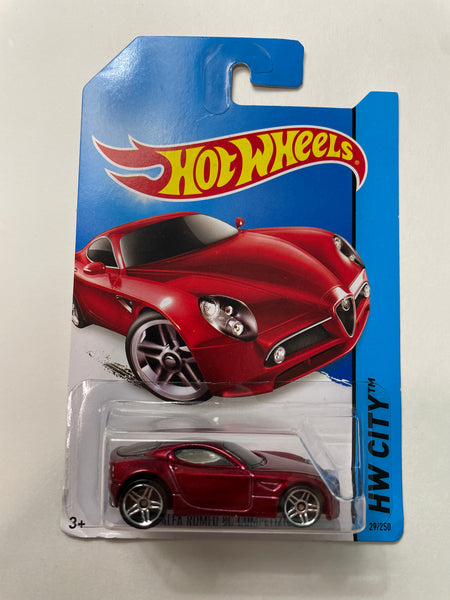 Hot Wheels 1/64 Alfa Romeo 8C Competizione Red - Damaged Card