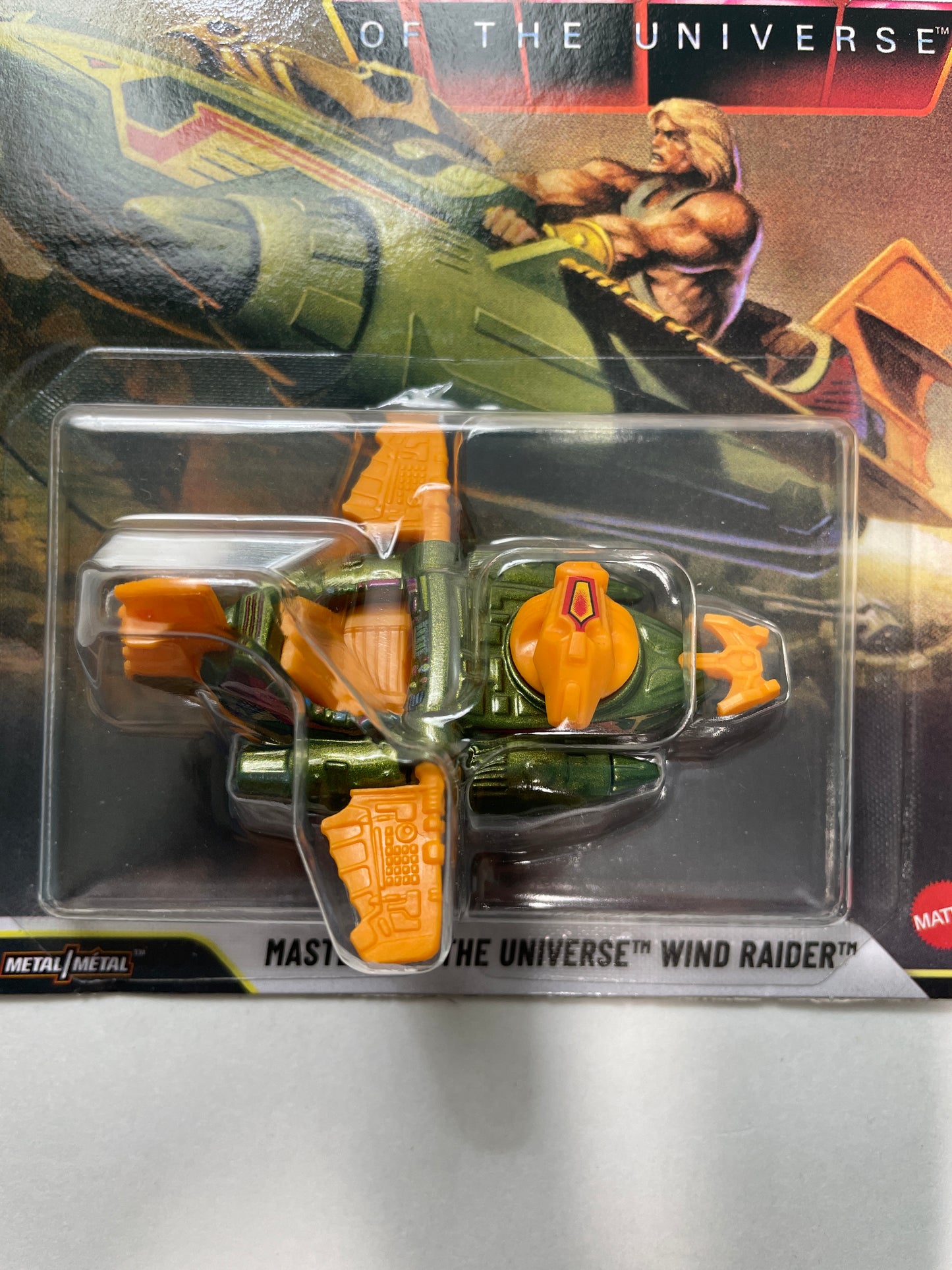 Hot Wheels 1/64 Pop Culture Masters Of The Universe Wind Raider Green & Orange - JHW91