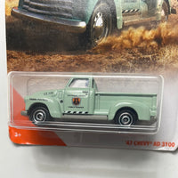 Matchbox 1/64 ‘47 Chevy AD 3100 Green - Damaged Card