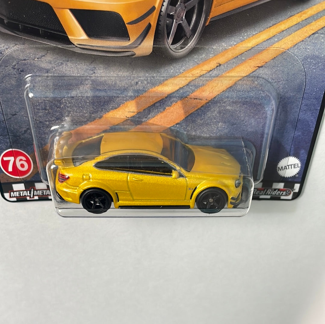 Hot Wheels 1/64 HW Boulevard ‘12 Mercedes-Benz C 63 AMG Coupe Black Series Yellow - HKF23