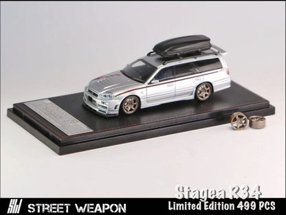 1/64 Street Weapon Nissan Stagea R34 Nismo Silver