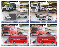 Hot Wheels 1/64 Car Culture Team Transport D Case (FLF56-957 D) Set of 4