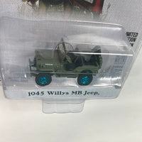 *Walmart Chase* Greenlight 1/64 Norman Rockwell Series 4 1945 Willys MB Jeep Green