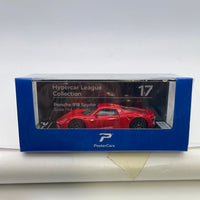 1/64 Postercars Hypercar League Collection Porsche 918 Spyder Guards Red