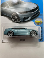 Hot Wheels 1/64 BMW M4 Blue - Damaged Card