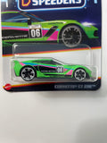 Hot Wheels 1/64 Neon Speeders Corvette C7 Z06 Green