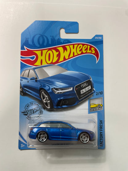 Hot Wheels 1/64 ‘17 Audi RS 6 Avant Blue