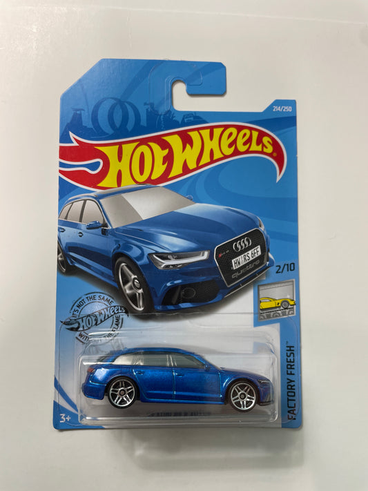 Hot Wheels 1/64 ‘17 Audi RS 6 Avant Blue