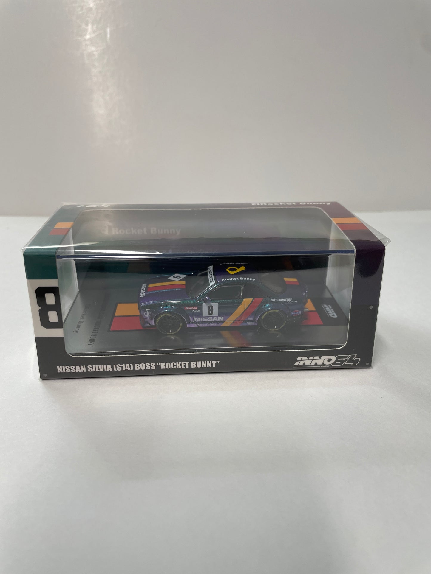 Inno64 1/64 Nissan Silvia (S14) Boss Rocket Bunny n8 Magic Purple