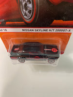 Hot Wheels 1/64 Redline Nissan Skyline H/T 2000GT-X Black - Damaged Card