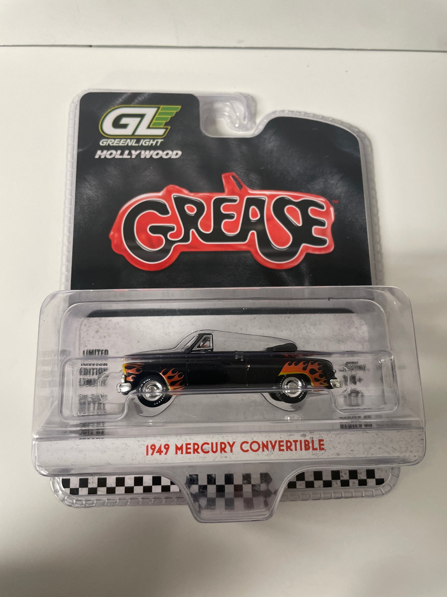 Greenlight Hollywood 1/64 Grease 1949 Mercury Convertible Black - 62010B