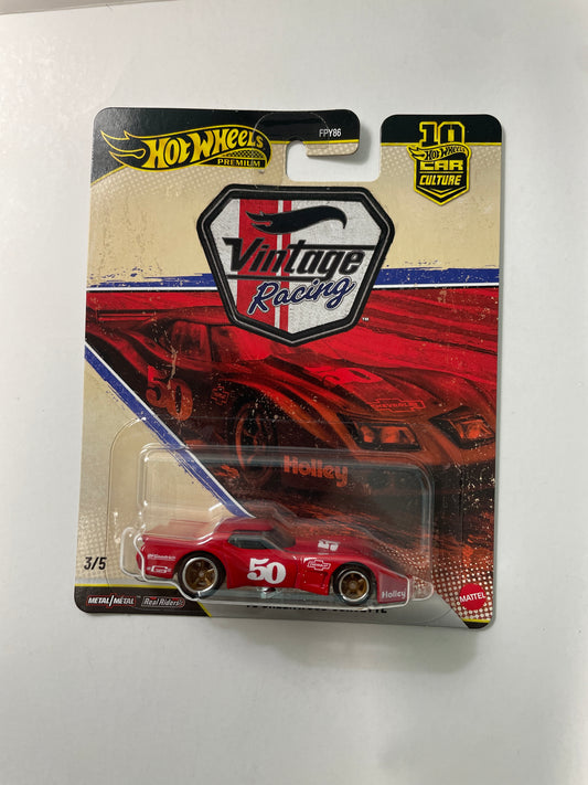 Hot Wheels 1/64 Car Culture 2026 Mix T Vintage Racing '76 Greenwood Corvette Red - JKF24