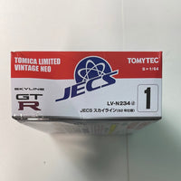 Tomica Limited Vintage Neo 1/64 LV-N234d JECS Skyline (92 spec) White & Red - Damaged Box