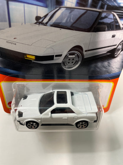 Matchbox 1/64 1984 Toyota MR2 AW11 (Opened Headlights) White