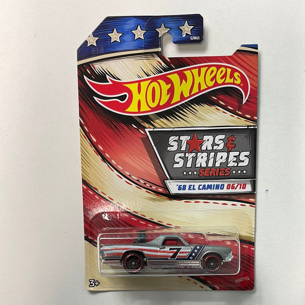 Hot Wheels 1/64 Stars & Stripes Series ‘68 El Camino Silver
