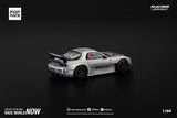 Pop Race 1/64 2025 MiniCar a Gogo!! Mazda RX7 RE-Amemiya Widebody Silver