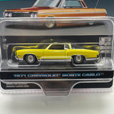 Greenlight 1/64 California Lowriders Series 3 1971 Chevrolet Monte Carlo Yellow