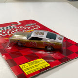 Racing Champions 1/64 James Hylton 1969 Ford Gold & White - Damaged Card