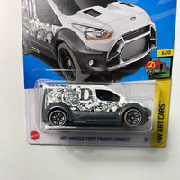 Hot wheels 1/64 Ford Transit Connect White & Black