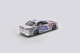 Mortal Model 1/64 Blitz Ken Nomura D1 Nissan Skyline  ER34 2004 White