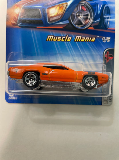 Hot Wheels 1/64 1971 Plymouth GTX Orange - Damaged Box