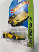 Hot Wheels 1/64 Lamborghini Aventador J Yellow - Damaged Card