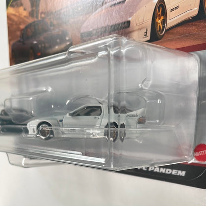 Hot Wheels 1/64 Car Culture Premium 2 Pack ‘04 Mazda Mazdaspeed Miata Grey & Mazda RX7 FC Pandem White