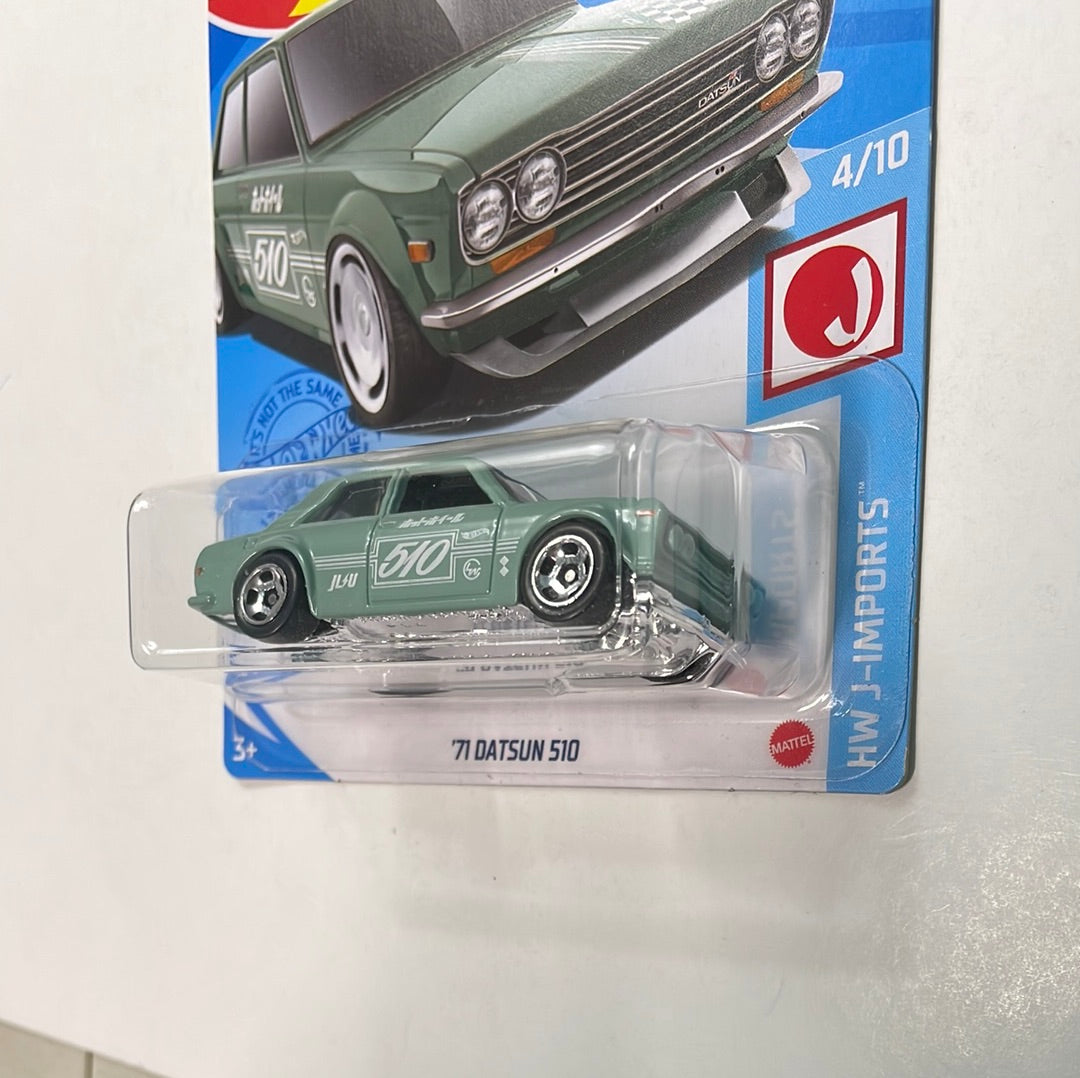 Hot Wheels 1/64 ‘71 Datsun 510 Green