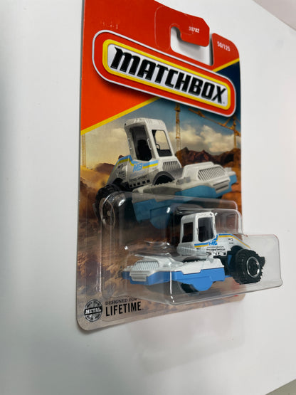 Matchbox 1/64 Road Roller Blue & White