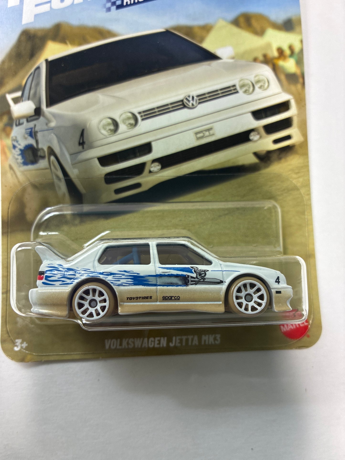 Hot Wheels 1/64 Silver Series Fast and Furious Race-Off Volkswagen Jetta MK3 White - JKX17