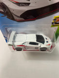 Hot Wheels 1/64 Lamborghini Huracan LP 620-2 Super Trofeo White - Damaged Card