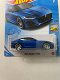 Hot Wheels 1/64 2020 Jaguar F-Type Blue - Damaged Card