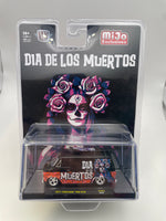 M2 Machines 1/64 Mijo Exclusives Dia De Los Muertos 1971 Chevrolet Van G10 Black