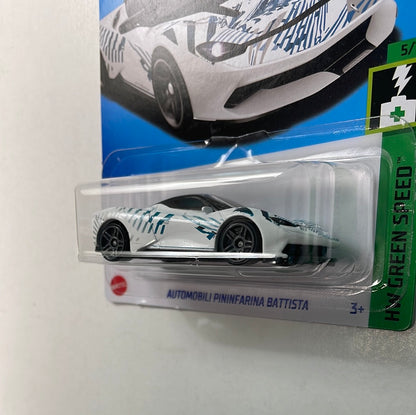 Hot Wheels 1/64 Automobili Pininfarina Battista White & Blue