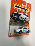 Matchbox 1/64 2016 Ford Interceptor Utility Police White