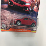 Matchbox 1/64 Japan Origins 2017 Honda Civic Hatchback Red - Damaged Card