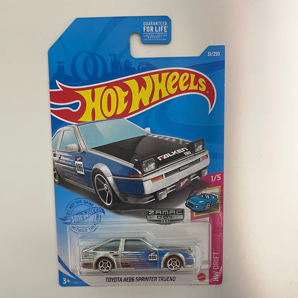 Hot Wheels 1/64 Zamac Toyota AE86 Sprinter Trueno Blue