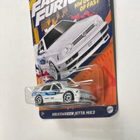 Hot Wheels 1/64 Fast And Furious HW Decades Of Fast Volkswagen Jetta MK3 White