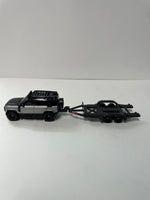 *Loose* Hot Wheels 1/64 Premium Car Culture Team Transport 2023 Land Rover Defender 110 Silver & Black